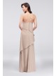 Waterfall Tier Printed Georgette Bridesmaid Dress  F19762