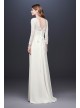 3/4 Sleeve Crepe Sheath Maternity Wedding Dress  Collection WG3921