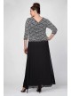 3/4-Sleeve Sequin Lace and Chiffon Plus Size Dress Alex Evenings 412784