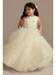 3D Butterfly Glitter Tulle Flower Girl Dress DB Studio WG1436