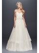 3D Floral Bodice Tulle Ball Gown Wedding Dress Galina WG3890