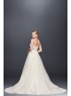 3D Floral Bodice Tulle Ball Gown Wedding Dress Galina WG3890