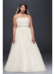 A-Line Beaded Tulle Plus Size Wedding Dress  Collection 9V3469