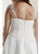 A-Line Plus Size Wedding Dress with Cap Sleeves  Collection 9NTV9010