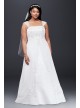 A-Line Plus Size Wedding Dress with Cap Sleeves  Collection 9V9010