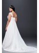 A-Line Plus Size Wedding Dress with Cap Sleeves  Collection 9V9010