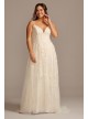 A-Line Plus Size Wedding Dress with Double Straps Melissa Sweet 4XL8MS251177