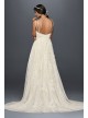 A-Line Scalloped Wedding Dress with Double Straps Melissa Sweet 4XLMS251177