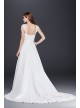 A line Chiffon Split Front Overlay Wedding Dress  Collection V9010