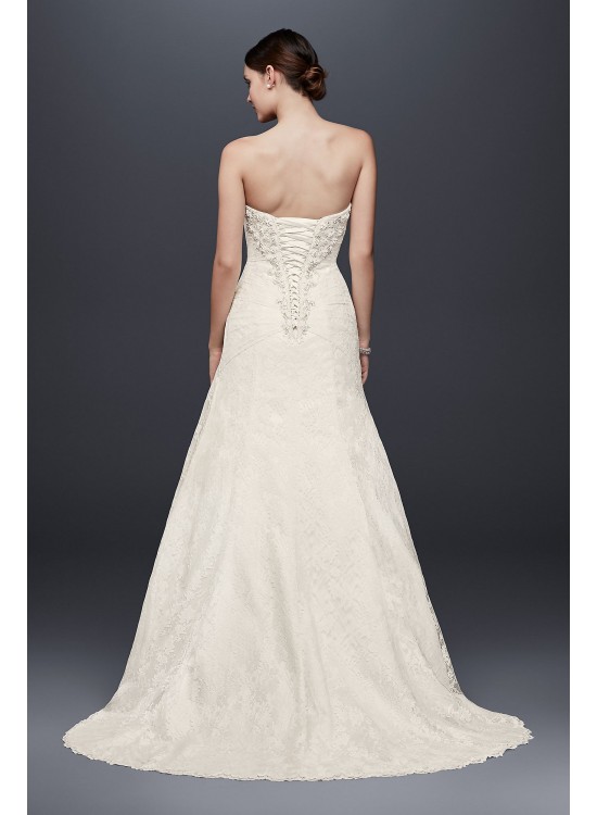 A-line Lace Wedding Dress with Side Split Detail  Collection YP3344