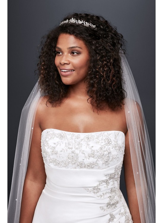 A-line Plus Size Wedding Dress with Lace Up Back  Collection 9V9665