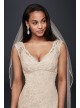 All Over Beaded Lace Trumpet Wedding Dress  Collection T9612