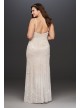 Allover Floral Beaded Plus Size Wedding Dress Melissa Sweet 8AP2E205469