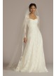 Allover Lace A-Line Long Sleeve Wedding Dress DB Studio SLWG3805