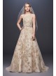 Allover Lace Applique Halter Ball Gown  SWG801