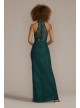 Allover Lace Halter Gown with Slit DB Studio D21NY22155V1