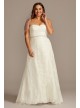 Allover Lace Plus Size A-Line Wedding Dress  Collection 9WG3805