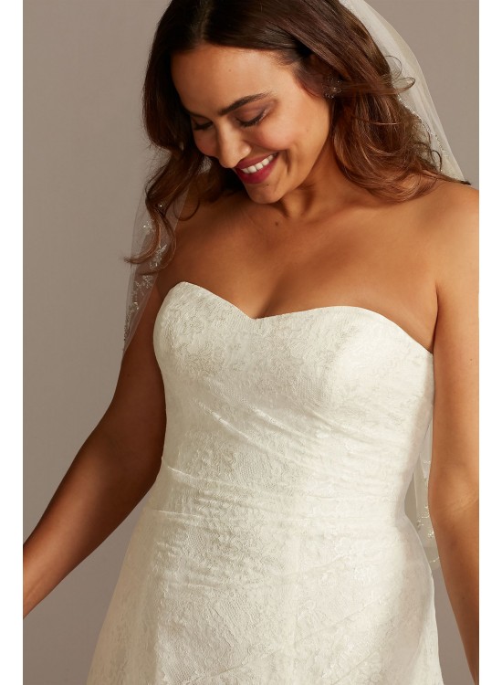 Allover Lace Plus Size A-Line Wedding Dress  Collection 9WG3805