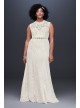 Allover Lace Plus Size Sheath Wedding Dress  Collection 9WG3910