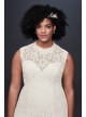 Allover Lace Plus Size Sheath Wedding Dress  Collection 9WG3910