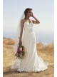 Allover Lace Tank Sheath Plus Size Wedding Dress Galina 9WG3916