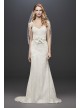 Allover Lace Tank Sheath Wedding Dress Galina WG3916