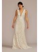 Allover Lace Tank Tall Wedding Gown with V-Back DB Studio 4XLWG4061