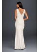 Allover Lace V-Neck Sheath Wedding Dress DB Studio 183626DB