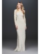 Allover Scroll Beaded Illusion Long Sleeve Gown DB Studio WGIN718