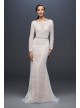 Allover Sequin Art Deco Sheath Wedding Dress  SWG799