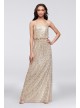 Allover Sequin Blouson Tank Bridesmaid Dress  F19828