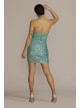 Allover Stretch Sequin Spaghetti Strap Mini Dress Jump 12405