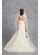 Appliqued Chantilly Lace Trumpet Wedding Dress  VW351427