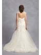 Appliqued Chantilly Lace Trumpet Wedding Dress  VW351427