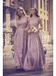 Appliqued Illusion Faille Bridesmaid Dress  OC290023