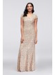 Appliqued Lace Short-Sleeve Mermaid Gown Alex Evenings 11220631