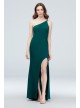 Asymmetric Shoulder Gown with Skinny Double Straps Xscape 2563X