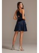 Asymmetrical Double Hem Satin Fit-and-Flare Dress Speechless D80142QB4