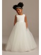 Ball Gown Flower Girl Dress with Heart Cutout  RK1368