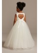 Ball Gown Flower Girl Dress with Heart Cutout  RK1368