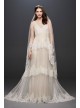 Banded Eyelash Lace Layered Wedding Dress Melissa Sweet MS251189