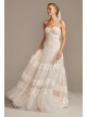 Banded Lace Point DEsprit Petite Wedding Dress Melissa Sweet 7MS251204