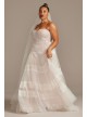 Banded Lace Point DEsprit Plus Size Wedding Dress Melissa Sweet 8MS251204