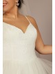 Basque Waist Lace Bodice Plus Size Wedding Dress DB Studio 9WG4069