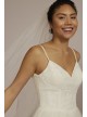 Basque Waist Lace Bodice Tall Wedding Dress DB Studio 4XLWG4069