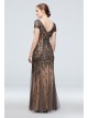 Bead and Sequin Embellished Mesh Overlay Gown  WGIN18924