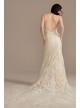 Beaded Applique Tulle Petite Sheath Wedding Dress  7CWG904