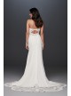 Beaded Bodice Sheer Lace Wedding Dress  4XLSV830