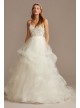 Beaded Bodice with Tiered Skirt Tall Wedding Dress  4XLWG4007