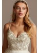 Beaded Bodice with Tiered Skirt Tall Wedding Dress  4XLWG4007